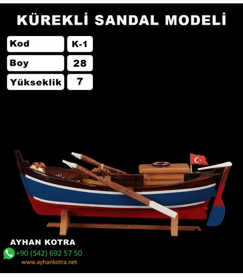 Kürekli Sadal Maketi Kod K1 Ebat 24X8