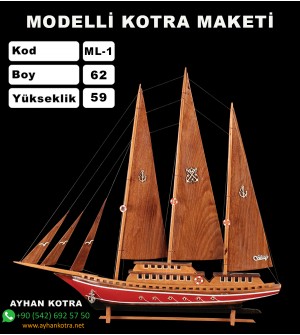 Modelli Kotra Maketi Kod ML1 Ebat 62X59